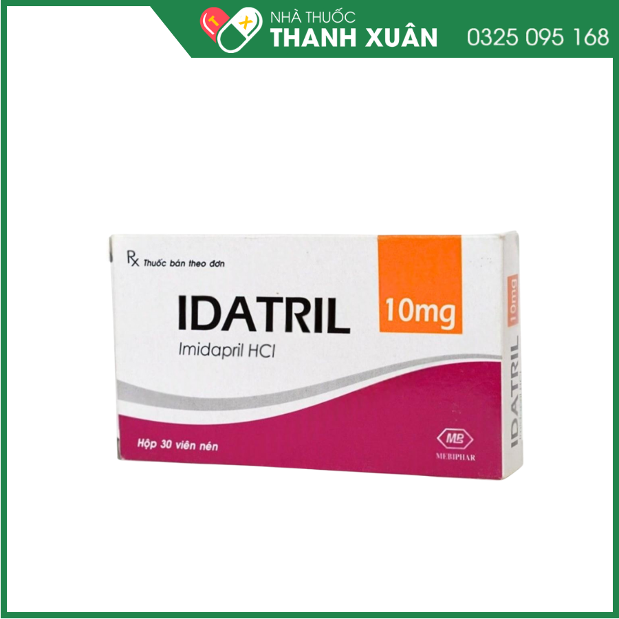 Idatril 10 mg điều trị tăng huyết áp, suy tim xung huyết